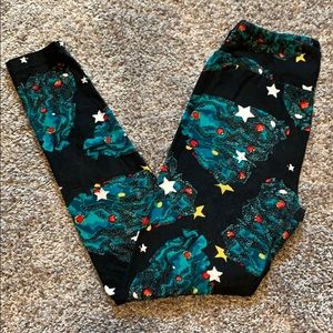 Lularoe Christmas tree leggings